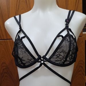 La SENZA Black Lace Strappy Bra